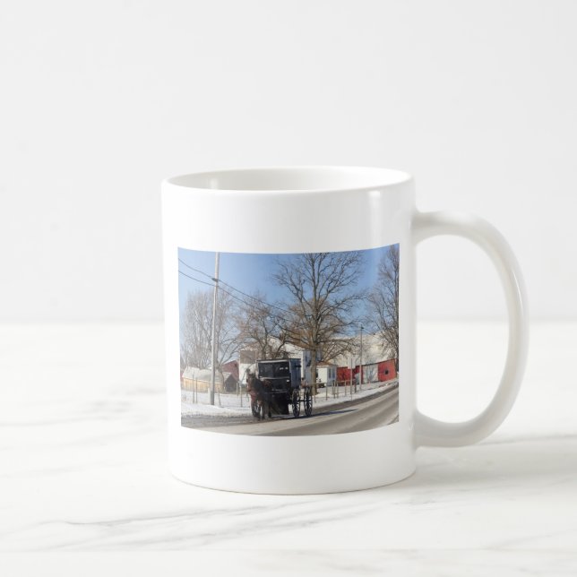 Taza De Café Día de invierno con errores del paseo (Derecha)