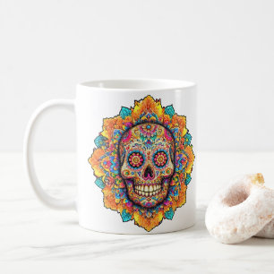 Taza De Café Día de la Calavera del Azúcar Muerto