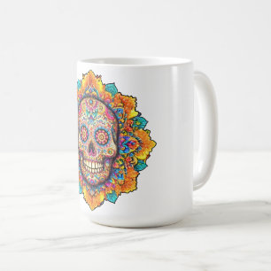 Taza De Café Día de la Calavera del Azúcar Muerto