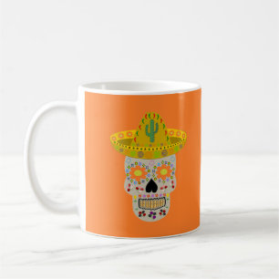 Taza De Café Día de la Calavera Muerta en México