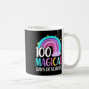 Taza De Café Día De La Escuela El Arcoiris Mágico 100 Días De E