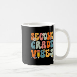 Taza De Café Día De La Escuela Segundo Grado Vibes De Vuelta A 