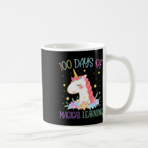 Taza De Café Día De La Escuela Unicornio 100 Días Magical Learn