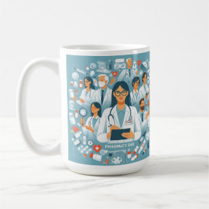 Taza De Café "Día de la Farmacia: honrando los pilares del auto