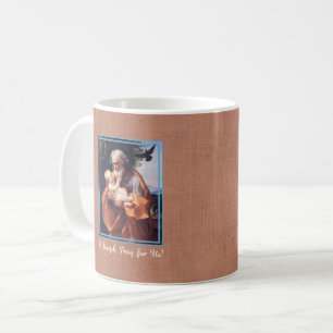 Taza De Café Día de la Fiesta de San José con el Niño Jesús