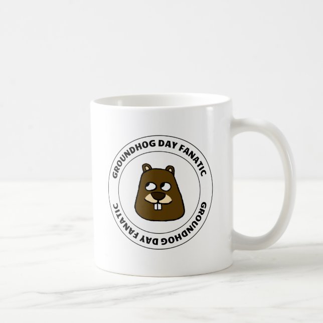 Taza De Café Día de la Groundhog (Derecha)