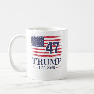 Taza De Café Día de la Inauguración de Donald Trump 2025 47ª ba