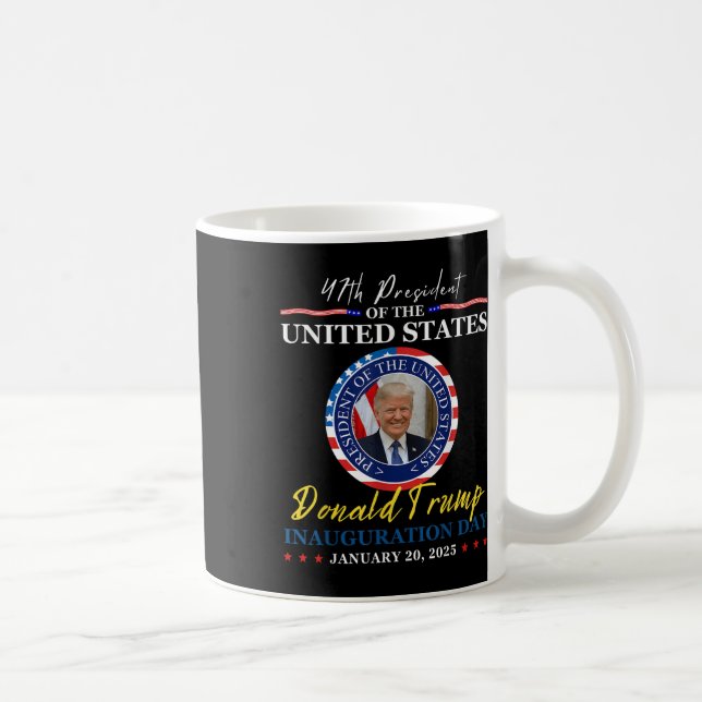 Taza De Café Día de la Inauguración del Presidente Donald Trump (Derecha)