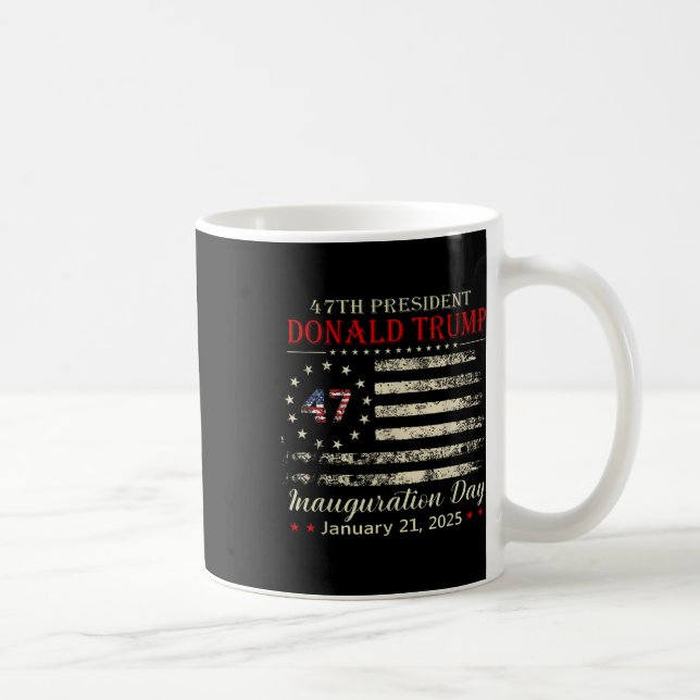 Taza De Café Día de la Inauguración del Presidente Donald Trump (Derecha)