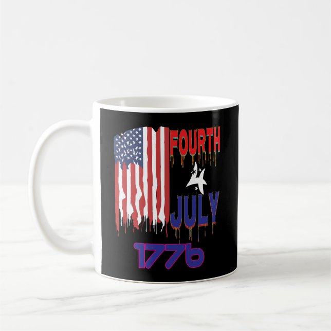 Taza De Café Día de la Independencia 1776 (Izquierda)
