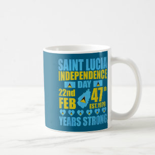 Taza De Café Día de la independencia 47 de Santa Lucía orgullo 