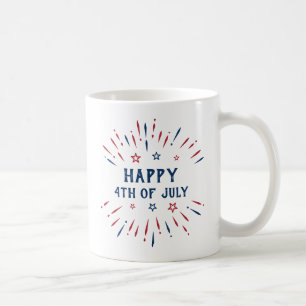 Taza De Café Día De La Independencia 4 De Julio Estadounidense 