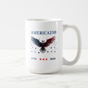 Taza De Café Día de la Independencia AMERICA250 1776 - 2026