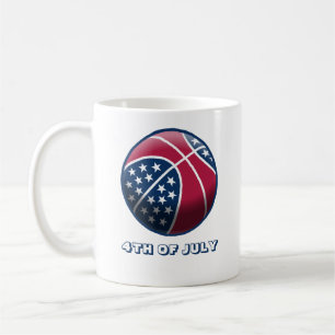 Taza De Café Día de la Independencia Baloncesto