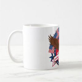 Taza De Café Día de la Independencia con nuestro singular 4 de