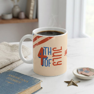 Taza De Café Día de la Independencia Patriótico del 4 de Julio
