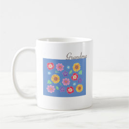 Taza De Café Día de la Madre Abuela Flor Jardín Café Mug