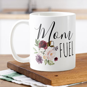 Taza De Café Día de la Madre Combustible Floral para Mamá