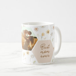 Taza De Café Día de la Madre de la Mejor Madre Flor Silvestre