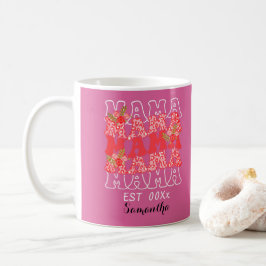 Taza De Café Día de la Madre de letras personalizadas de mama E