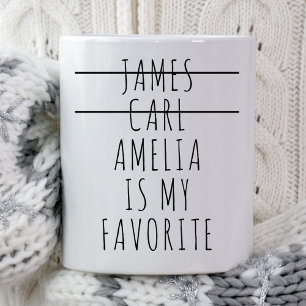 Taza De Café Día de la Madre de mamá, hija de hijo favorita Per