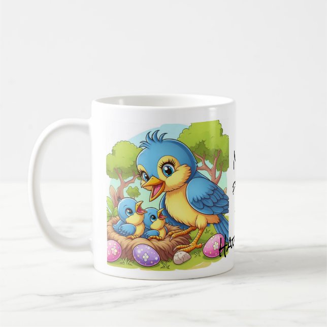 Taza De Café Día de la madre de pájaro (Izquierda)