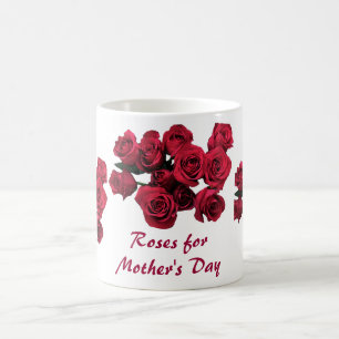 Taza De Café Día de la madre de Roses Rojos