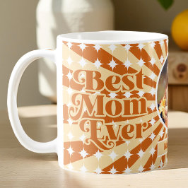 Taza De Café Día de la Madre fotográfico personalizado Boho Bes