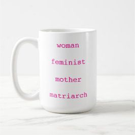 Taza De Café Día de la Madre Letra de Máquina de Escribir Femin