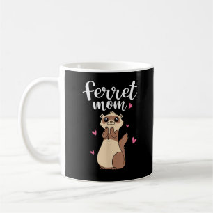 Taza De Café Día de la Madre Lindo Hurón Mujer Mamá