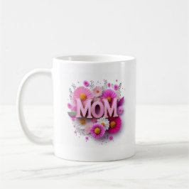 Taza De Café Día de la Madre Mamá Pink Floral Mug