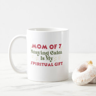 Taza De Café Día de la Madre o Cumpleaños, Mamá de 7