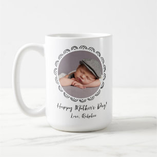 Taza De Café Día de la madre: personalizado foto bebé