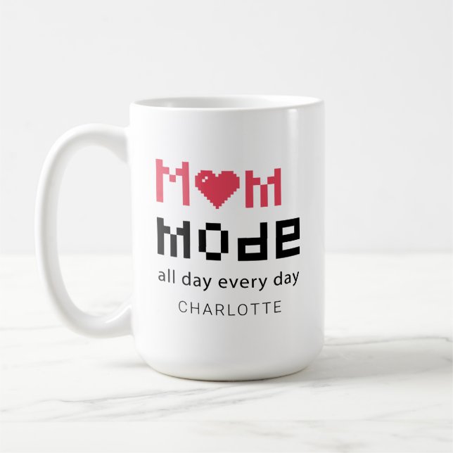 Taza De Café Día de la Madre personalizado gracioso mami (Izquierda)
