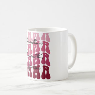 Taza De Café Día de la Madre Personalizado Nombres de Niños Ret