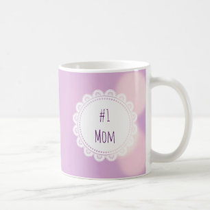 Taza De Café Día de la Madre Purple #1 Mom