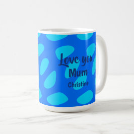 Taza De Café Día de la Madre Texto y Patrón Minimalista