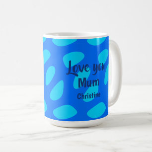 Taza De Café Día de la Madre Texto y Patrón Minimalista