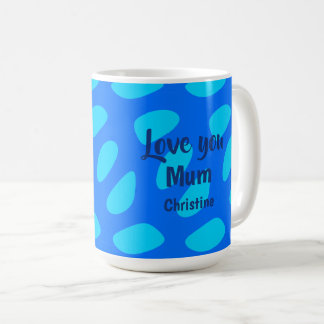 Taza De Café Día de la Madre Texto y Patrón Minimalista