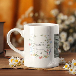 Taza De Café Día de la Madre Wildflower   3 Colaje de Fotos
