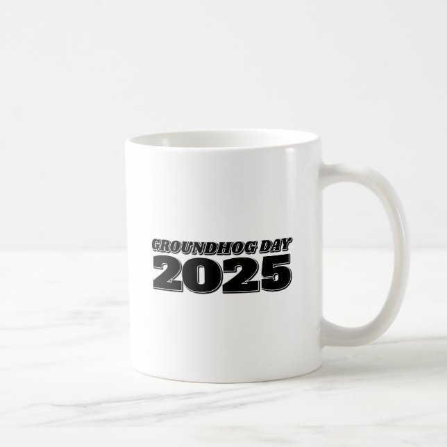 Taza De Café Día de la Marmota 2025 (Derecha)