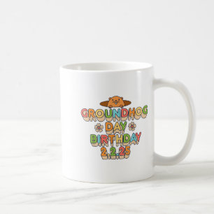 Taza De Café Día de la Marmota Cumpleaños Niño Niña Hombres Muj