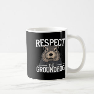 Taza De Café Día de la marmota Respeto a la marmota _1