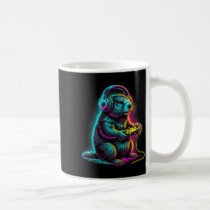 Taza De Café Día de la marmota Videojuegos divertidos Marmota 6