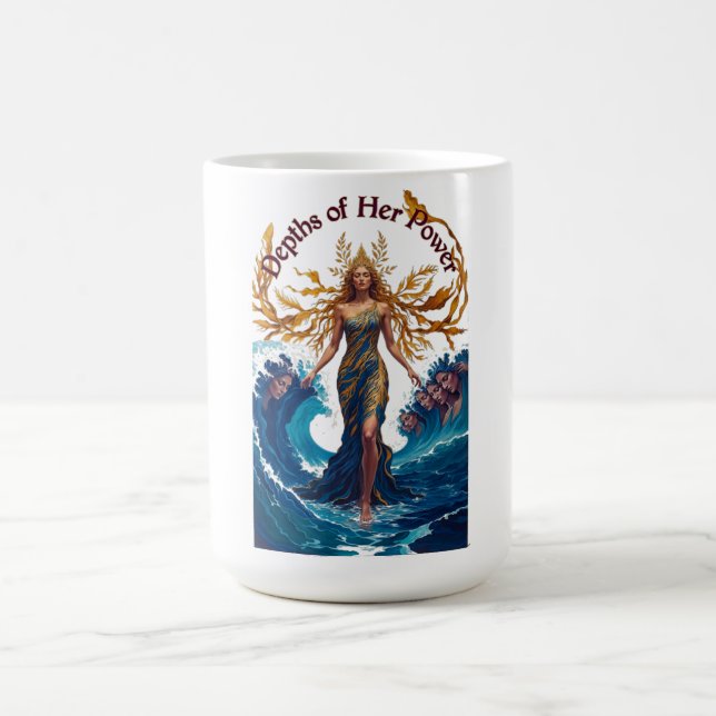 Taza De Café Día de la Mujer Regalo de Matriarca Marina y Hija (Centro)