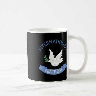 Taza De Café Día de la Paz en la Tierra Día Mundial de la Paz C