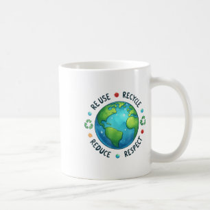Taza De Café Día de la Tierra Día del Profesor del Medio Ambien