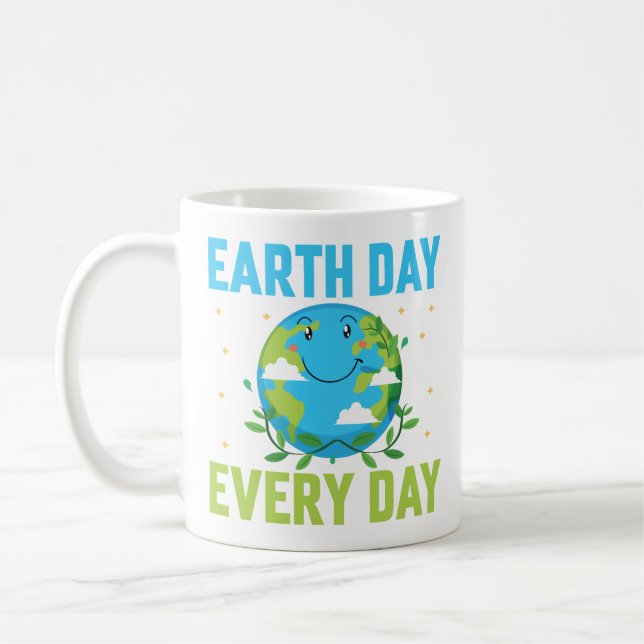 Taza De Café Día de la Tierra Todos los días (Izquierda)