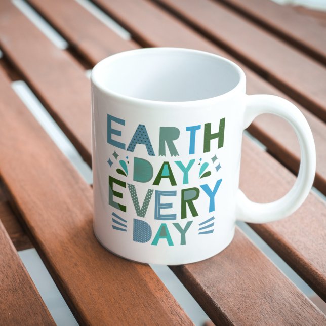 Taza De Café Día de la Tierra todos los días - Salven el planet (Subido por el creador)