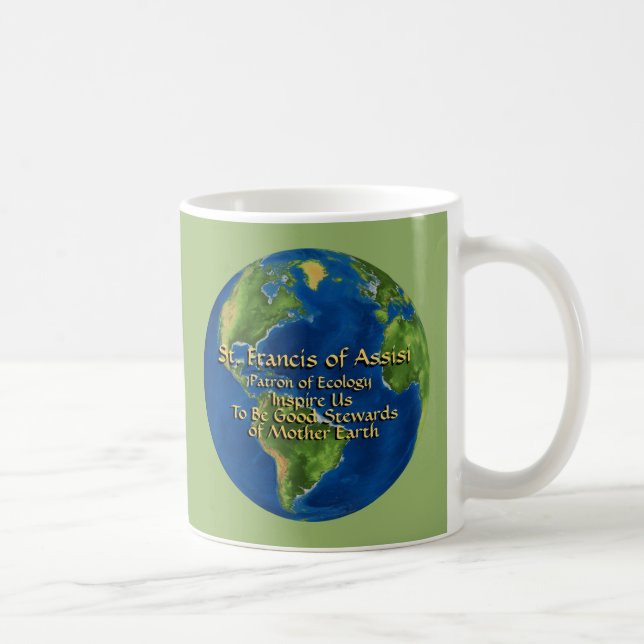 Taza De Café Día de la Tierra y San Francisco de Asís (Derecha)